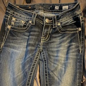 Miss Me Dark Wash Boot Cut Jeans!